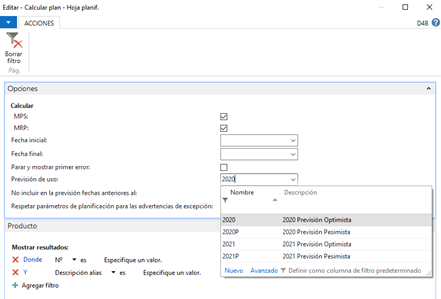 business central escenarios economicos financiero